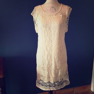 Creamy lace tunic/dress